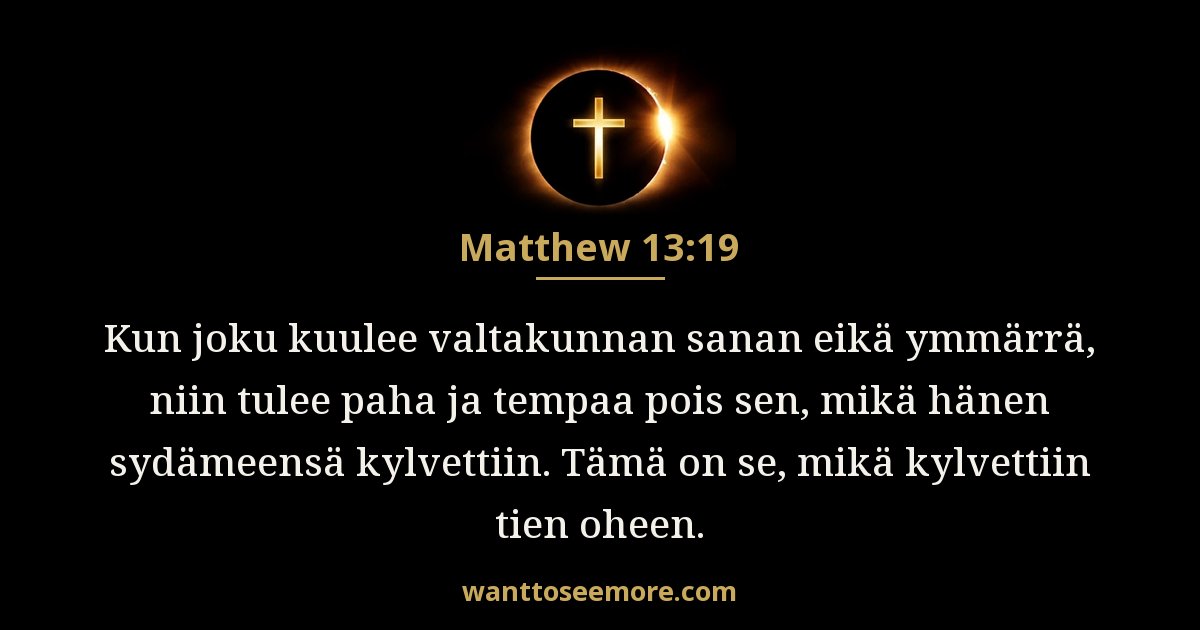 Matthew 13:19
