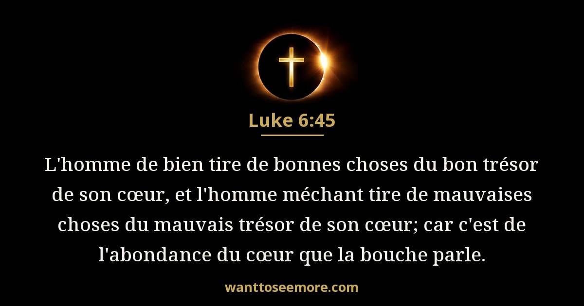 Luke 6:45