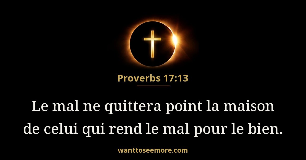 Proverbs 17:13