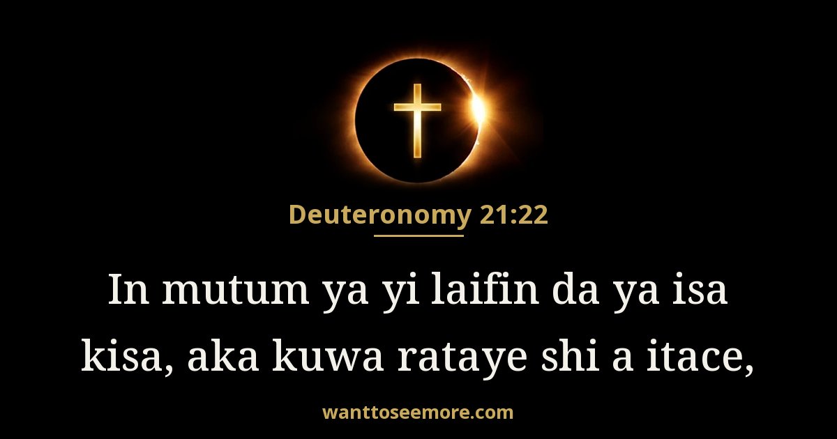 Deuteronomy 21:22