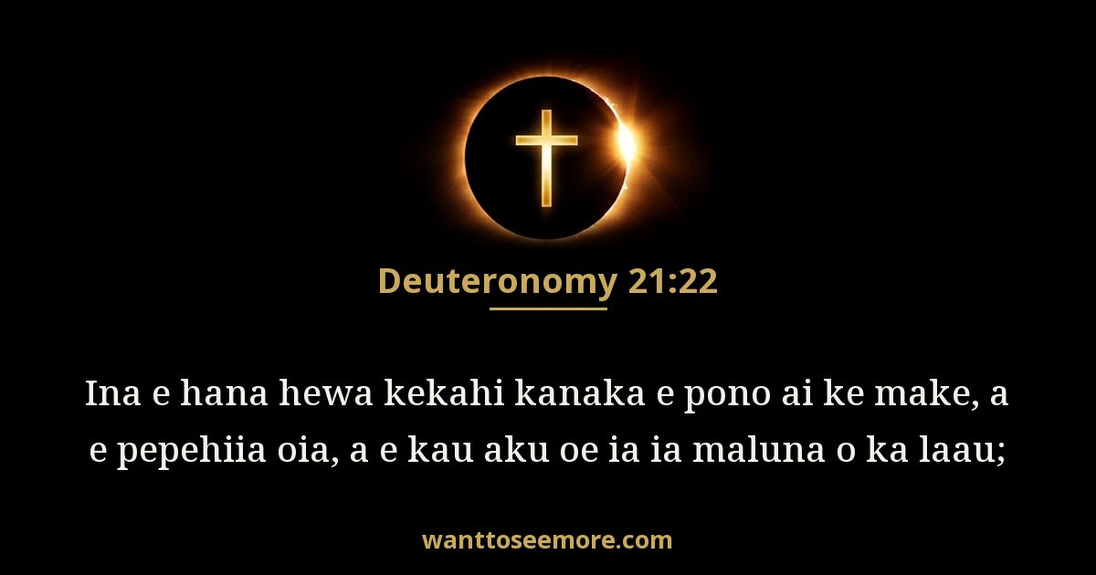 Deuteronomy 21:22