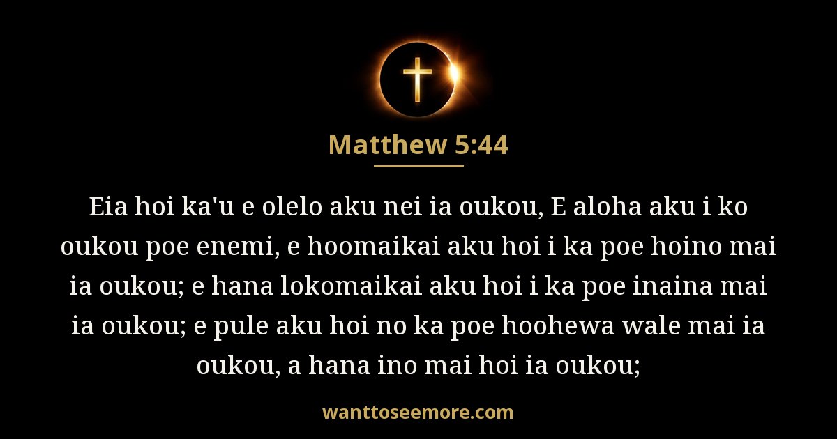 Matthew 5:44