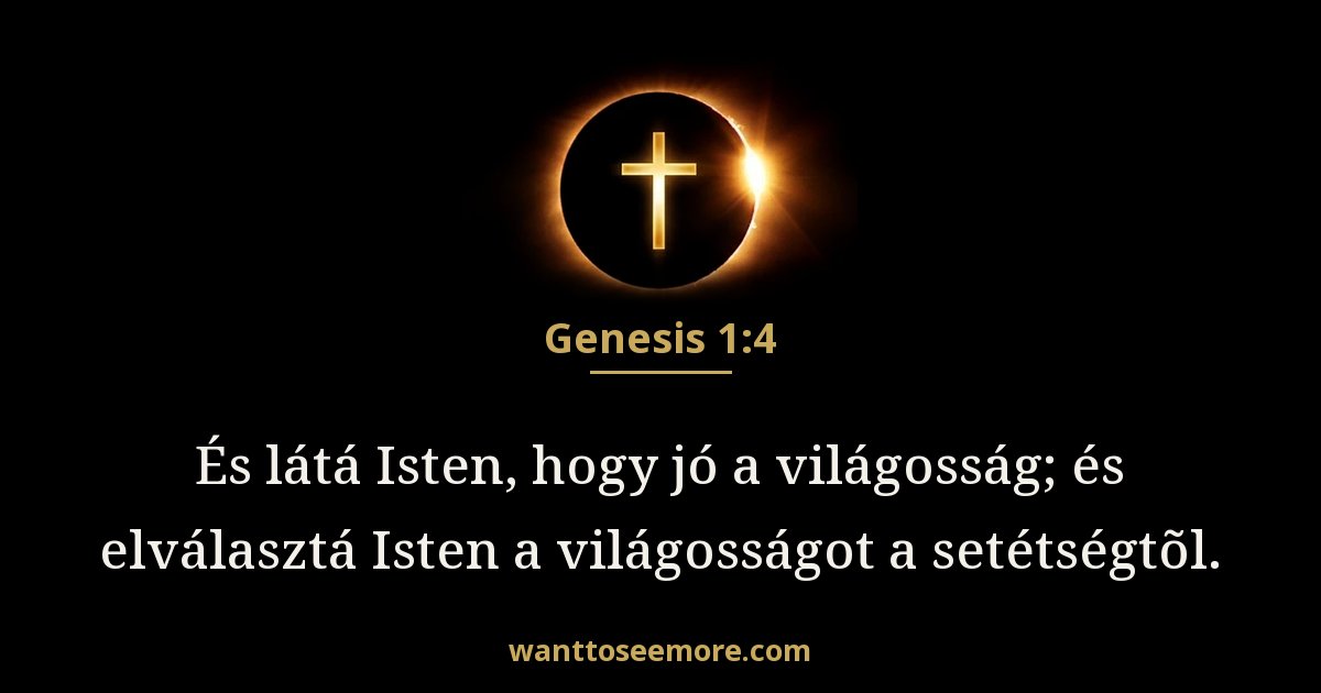 1 Mózes 1:4