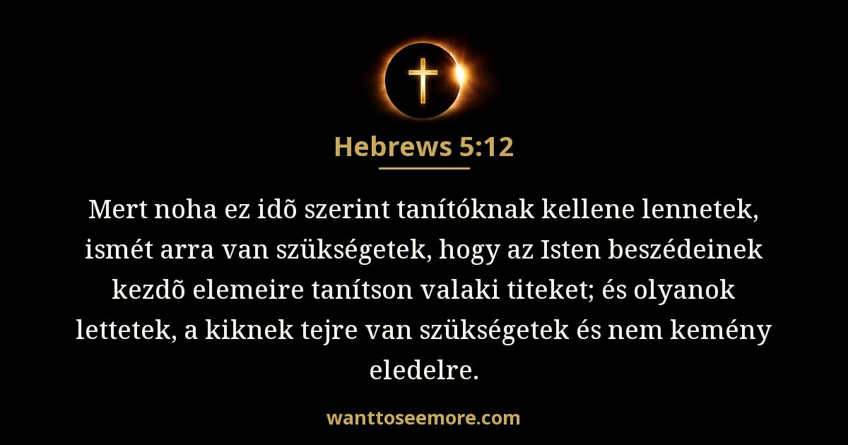Zsidók 5:12