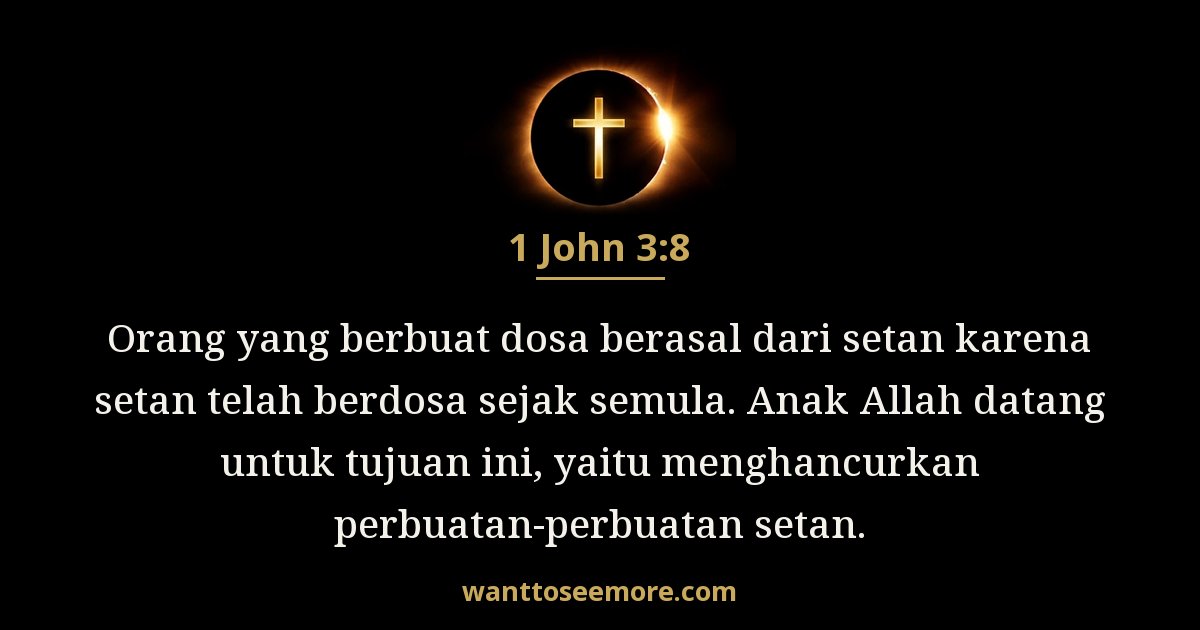 1 Yohanes 3:8