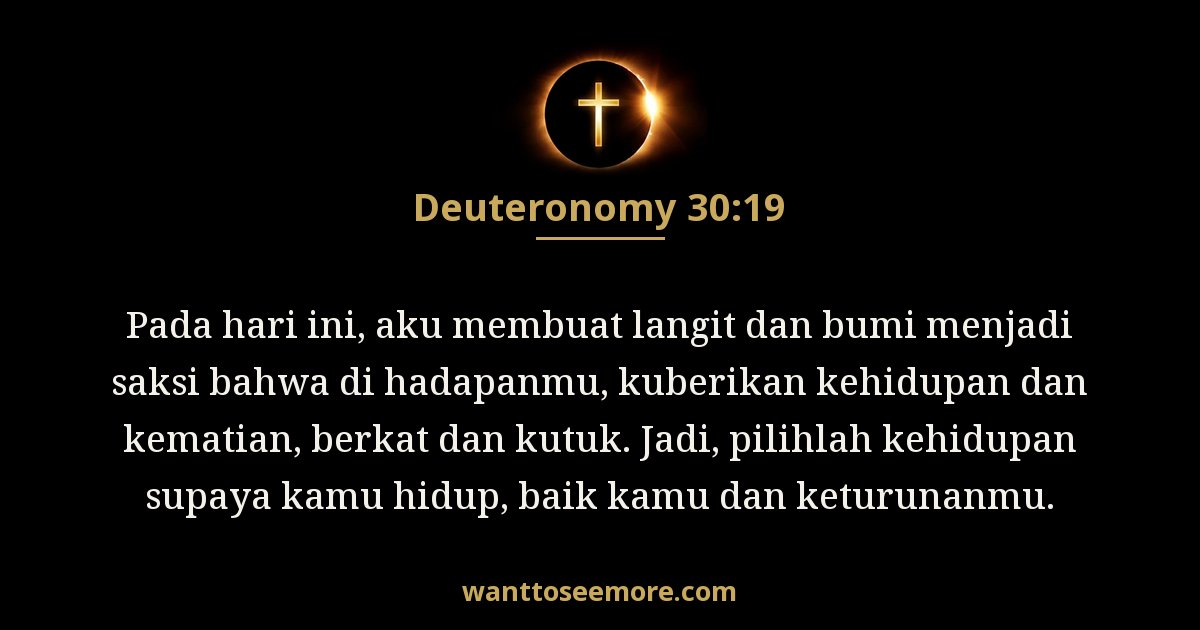 Deuteronomy 30:19