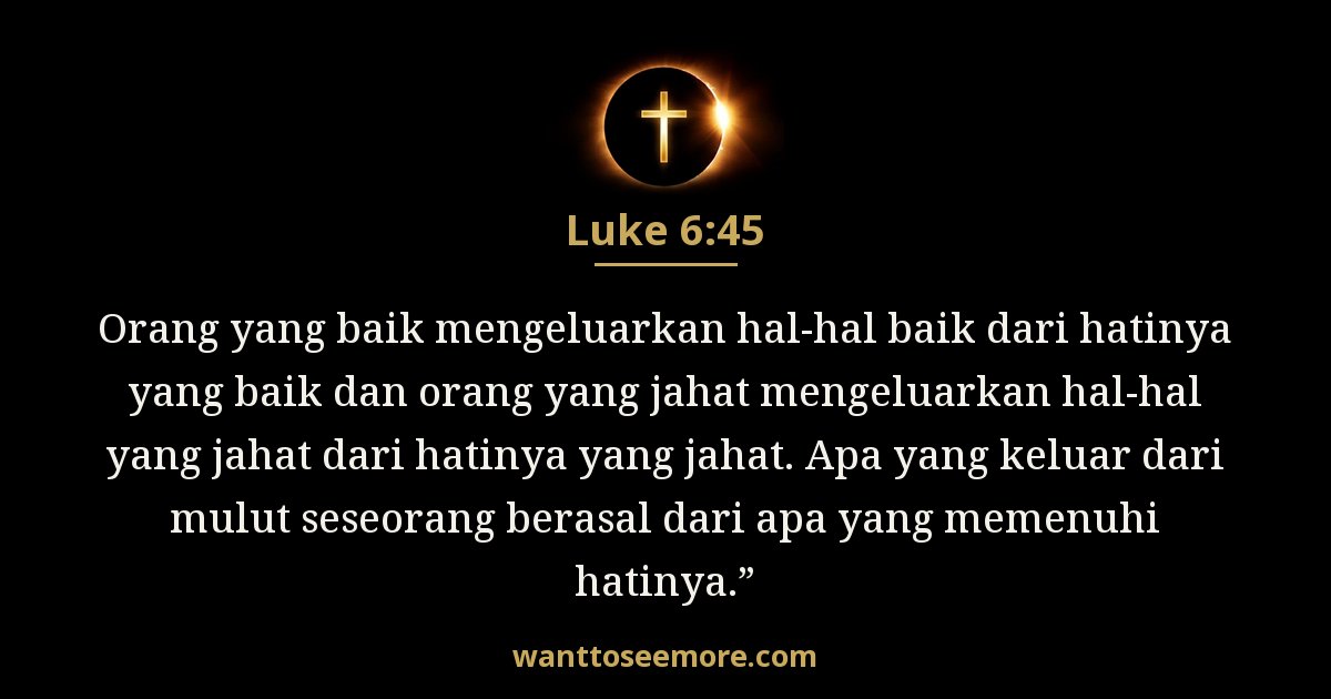 Luke 6:45