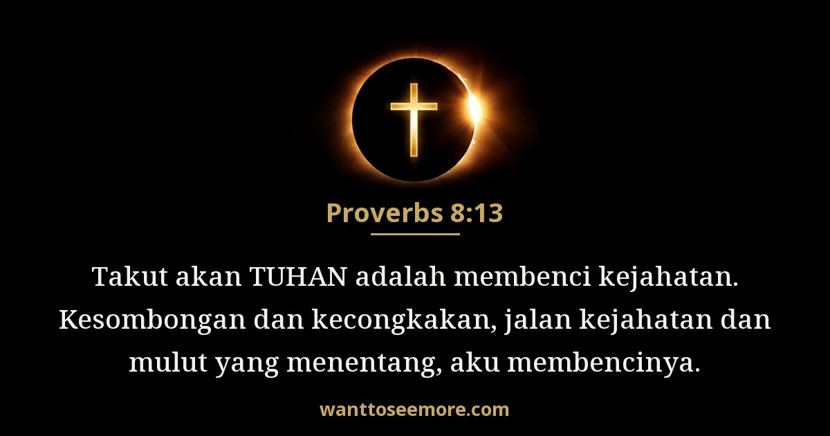 Proverbs 8:13