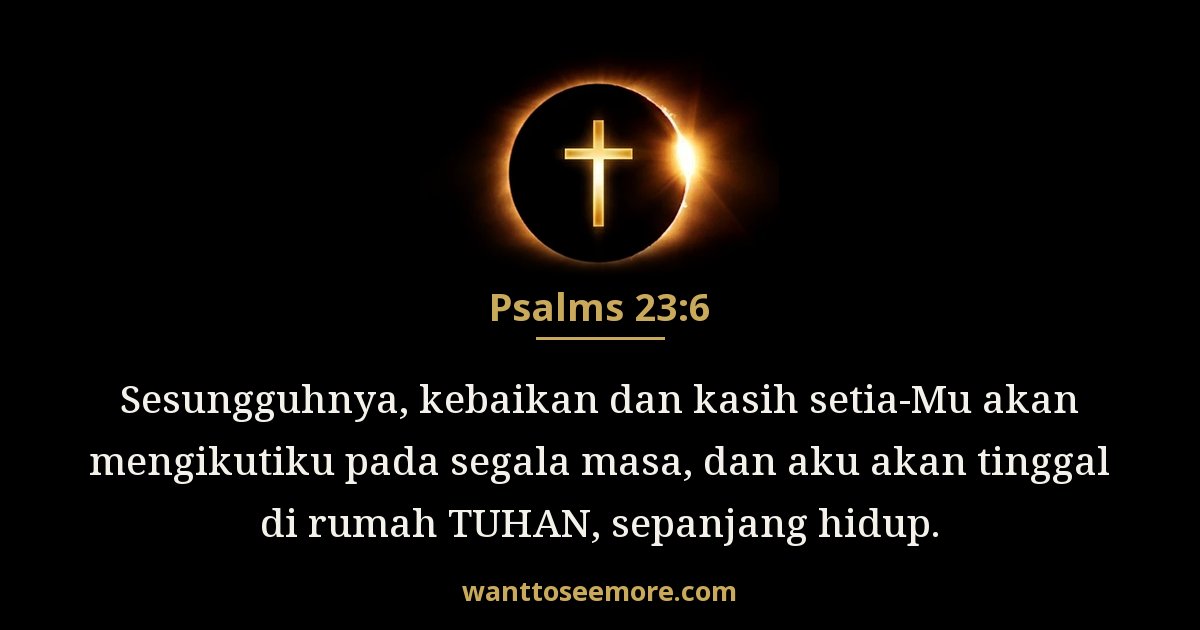 Psalms 23:6