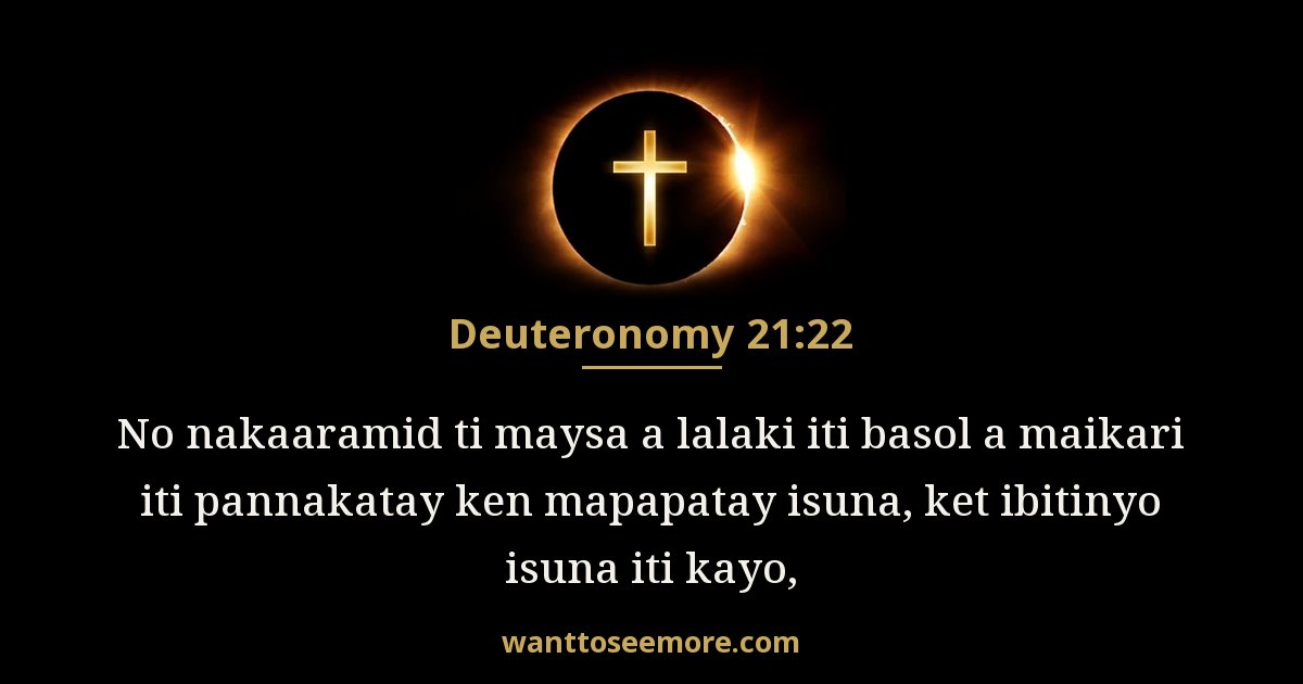 Deuteronomy 21:22