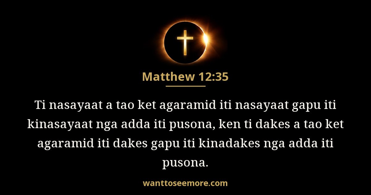 Matthew 12:35