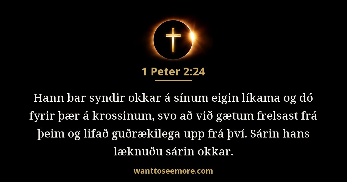 1PE 2:24