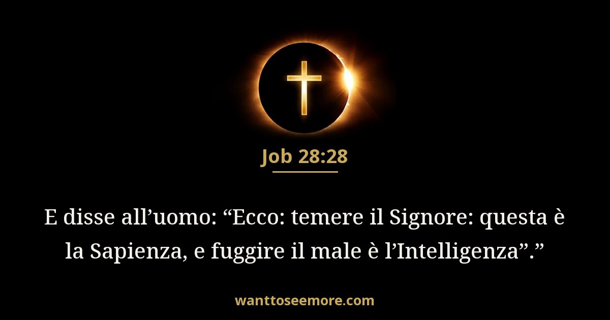 Giobbe 28:28
