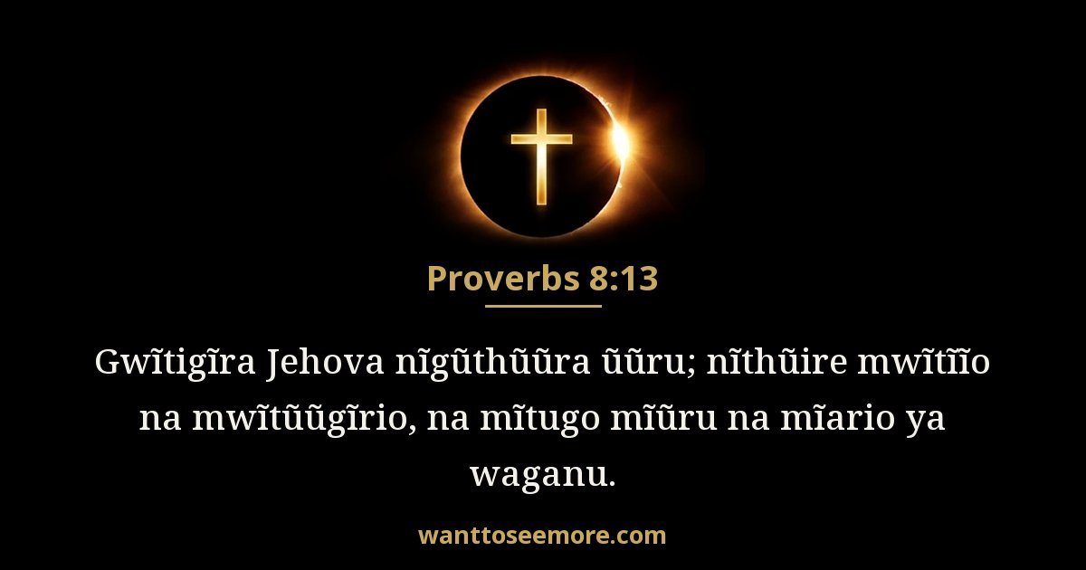 Proverbs 8:13