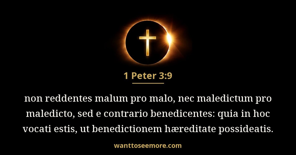 1 Petri 3:9