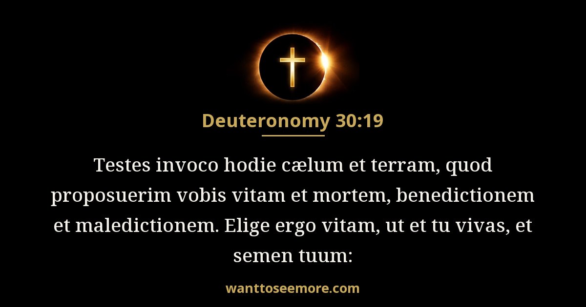 Deuteronomy 30:19