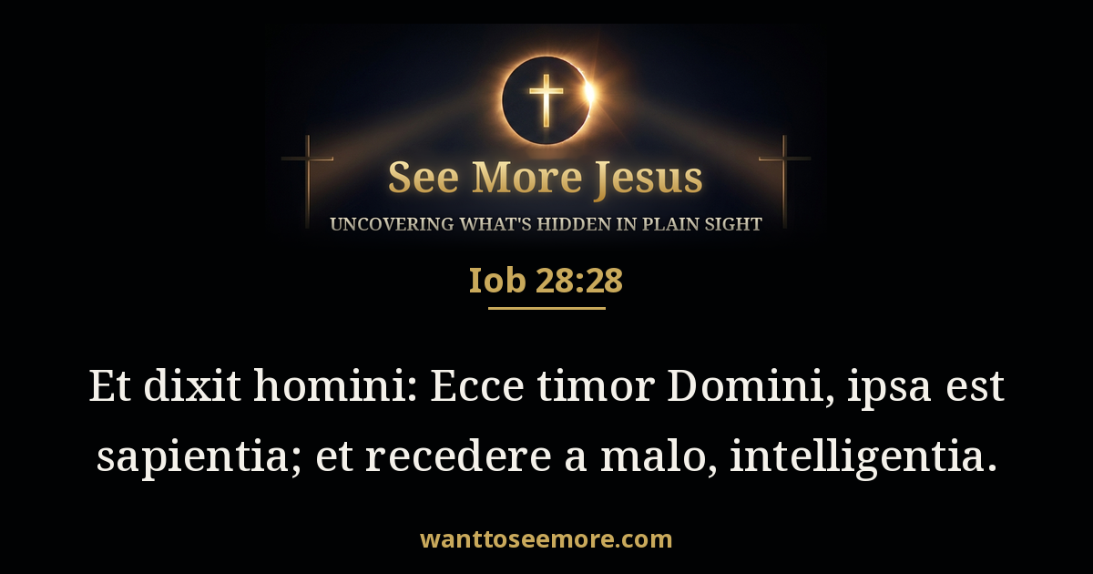 Iob 28:28