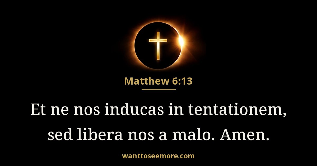 Matthew 6:13
