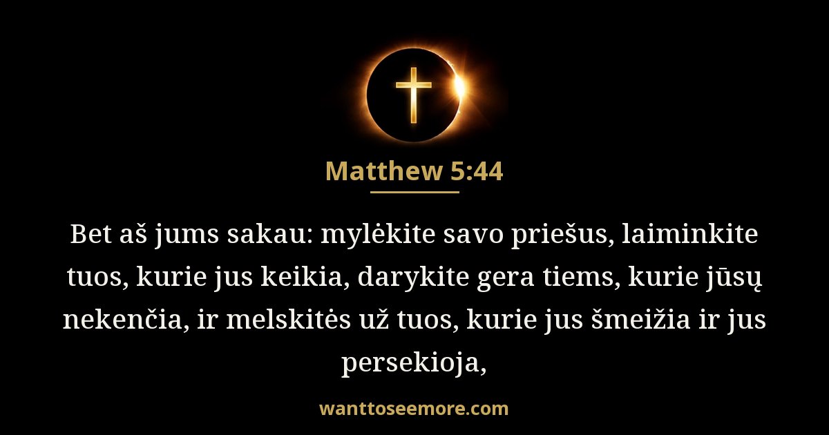 Matthew 5:44
