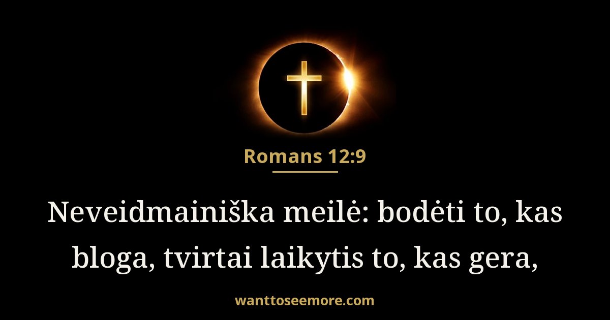 Romans 12:9