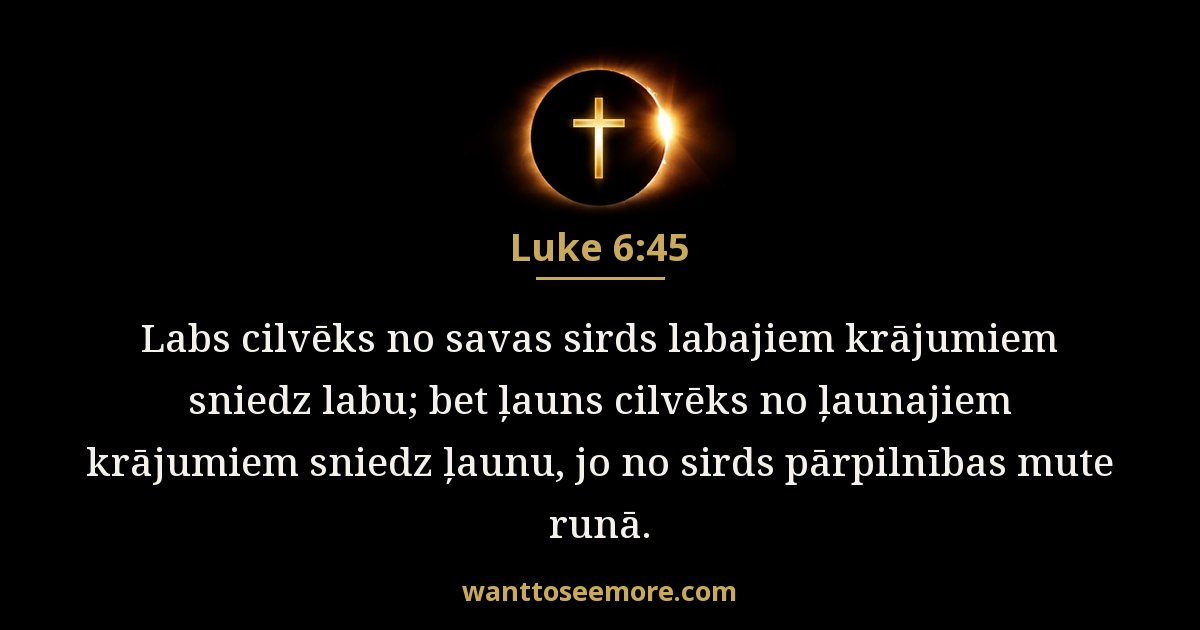 Luke 6:45