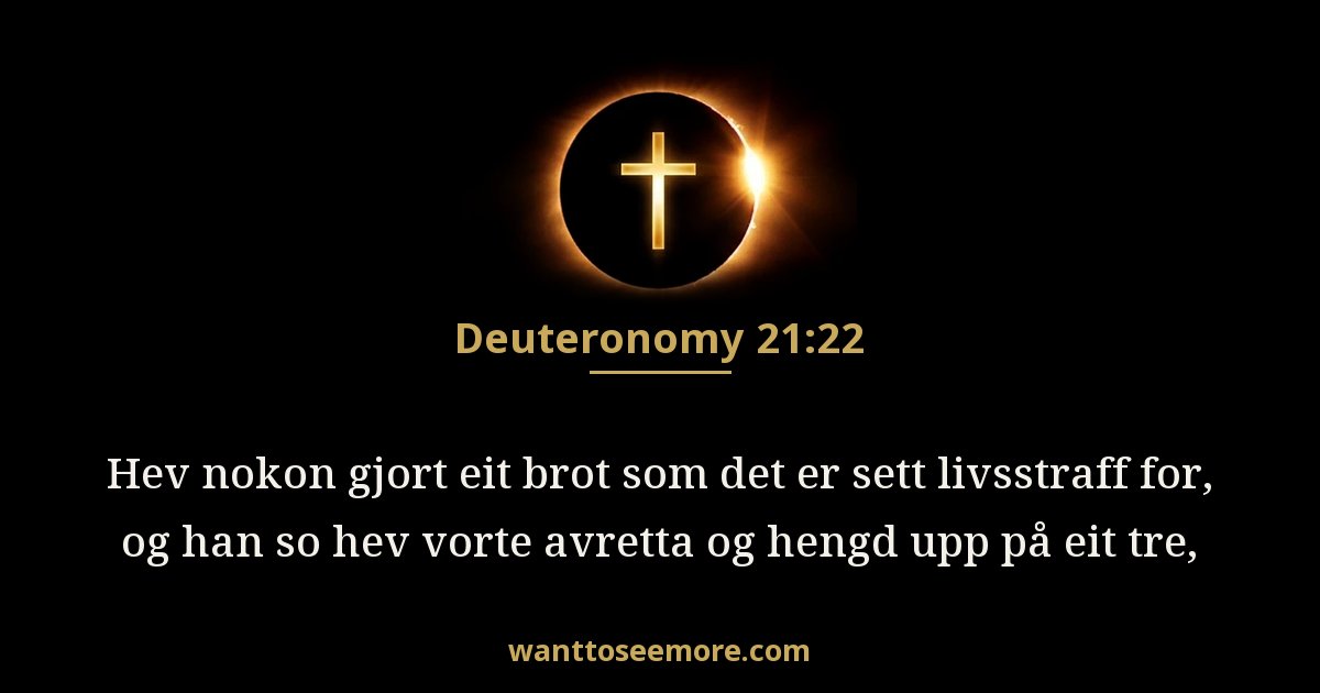 Deuteronomy 21:22