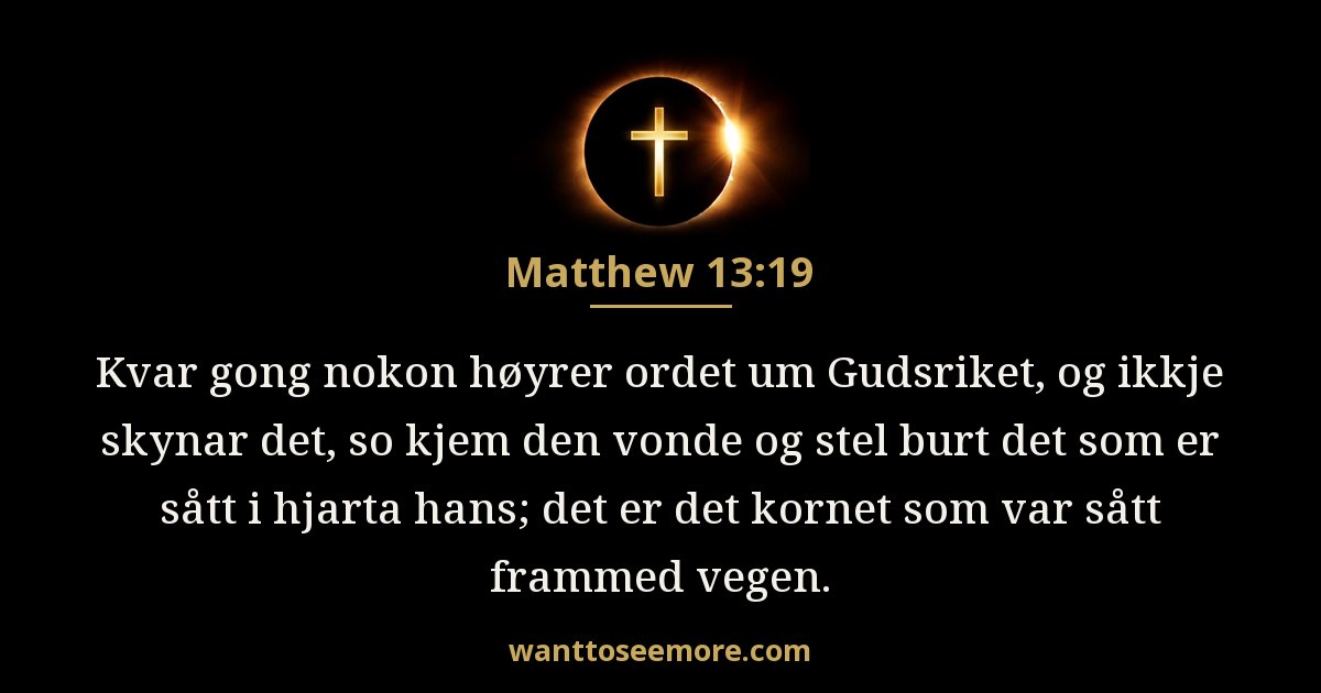 Matthew 13:19