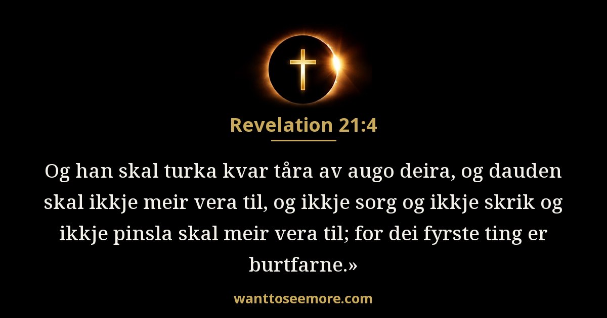 Åpenbaringen 21:4