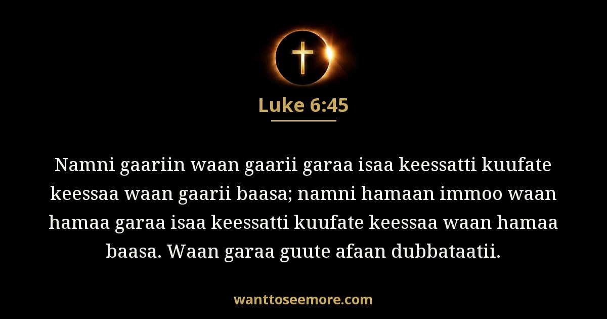 LUK 6:45