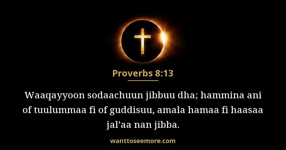 Proverbs 8:13