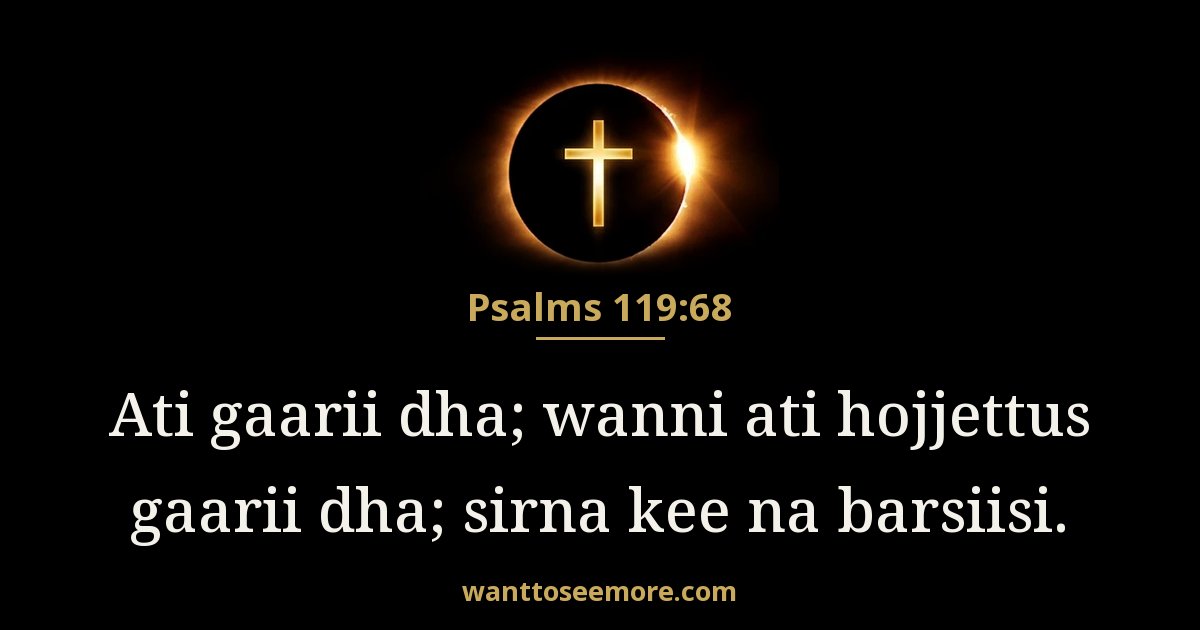 Faarfannaa 119:68