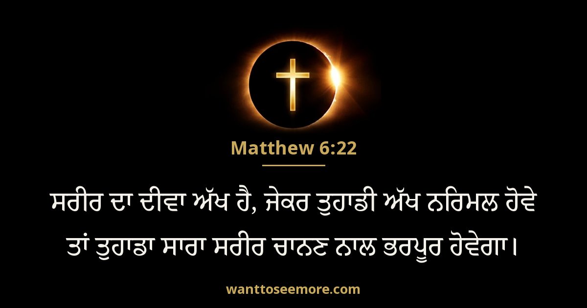 Matthew 6:22