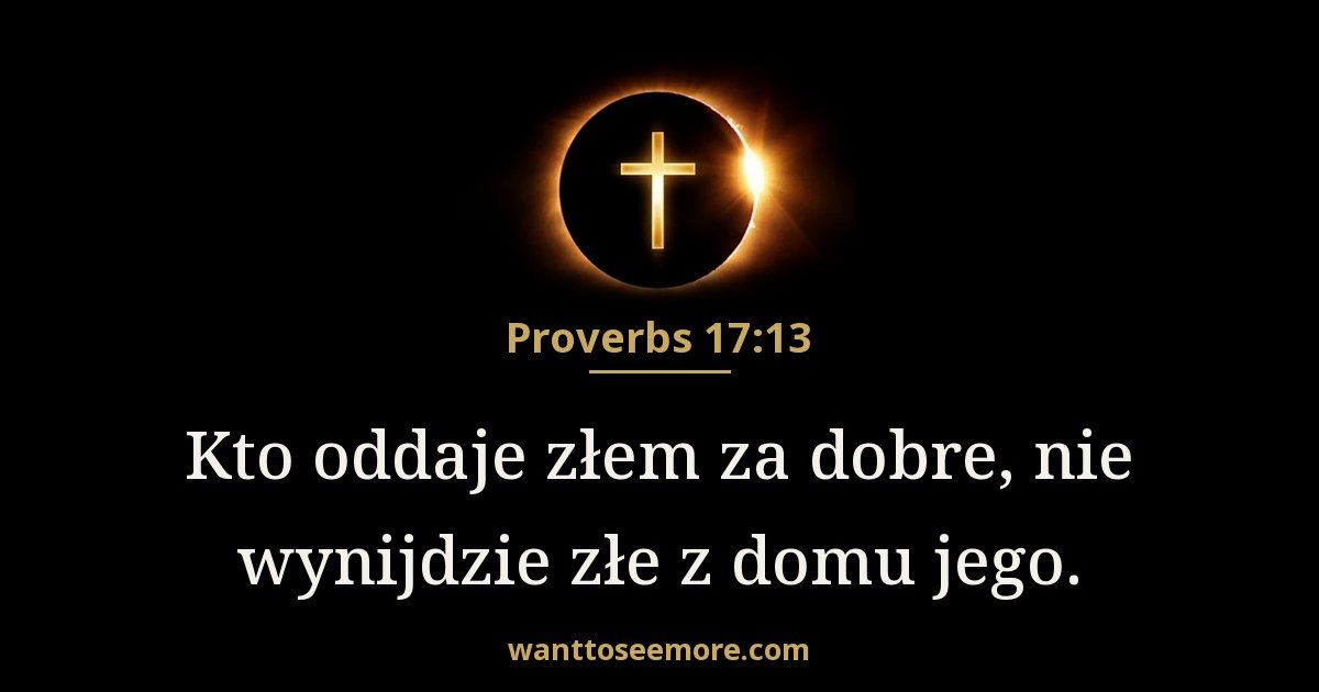 Proverbs 17:13