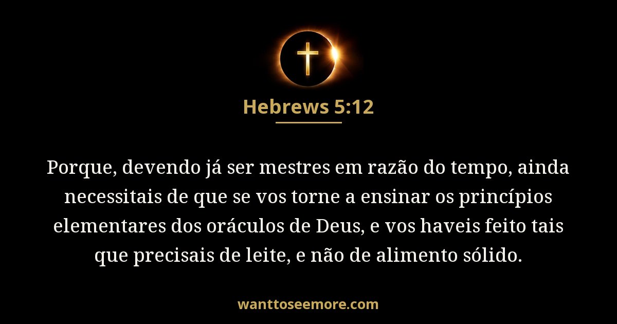 Hebrews 5:12