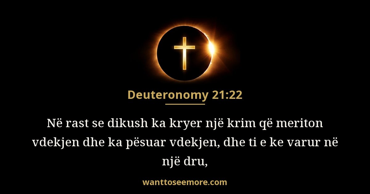 Deuteronomy 21:22