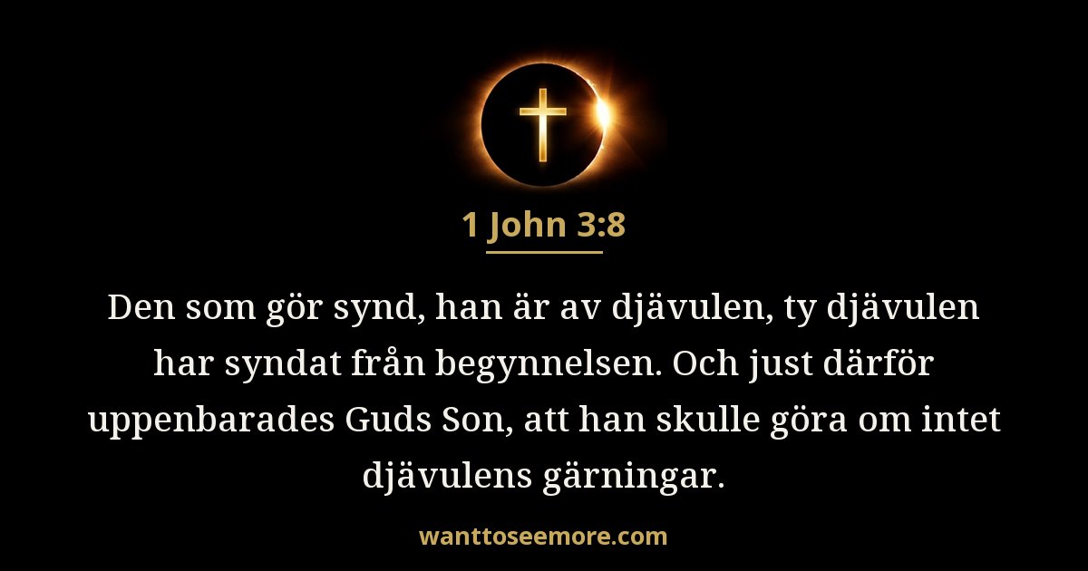 1 Johannesbrevet 3:8
