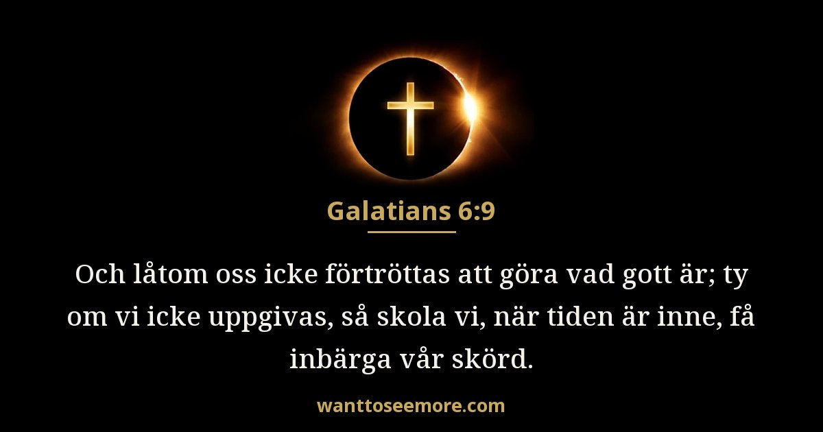 Galaterbrevet 6:9