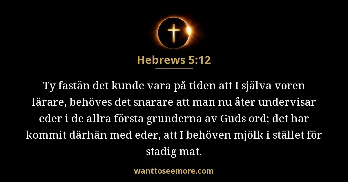Hebrews 5:12