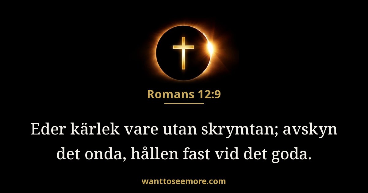 Romans 12:9