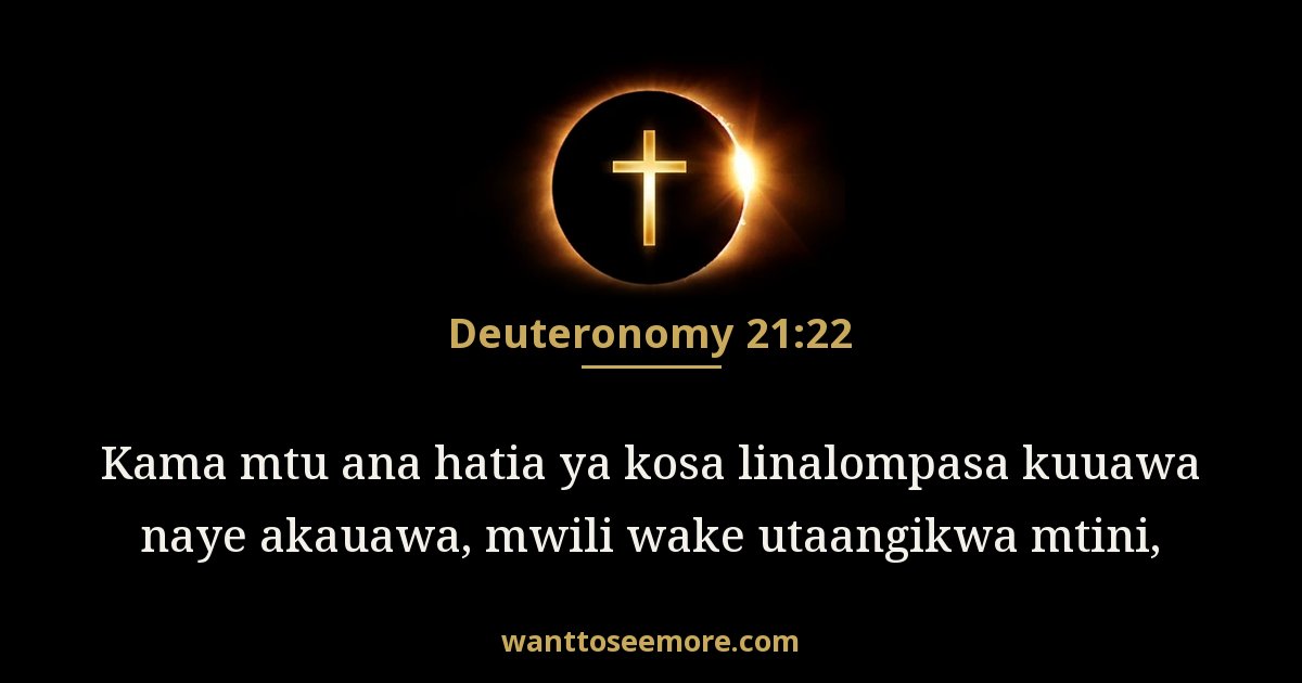 Deuteronomy 21:22
