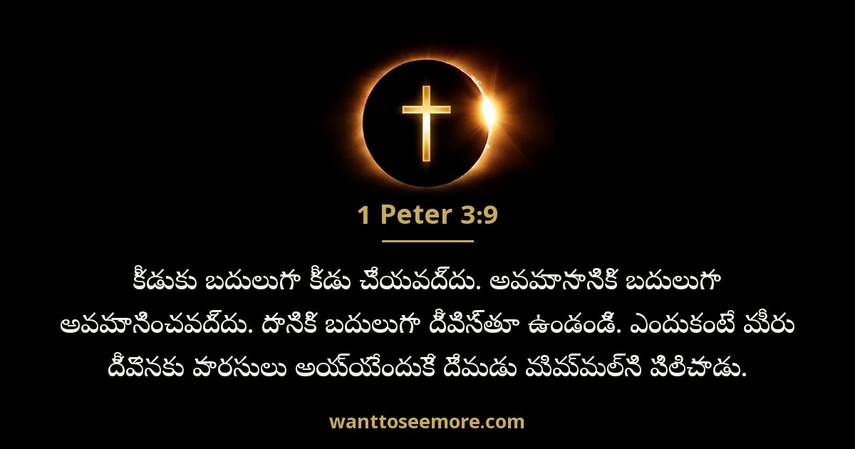 1 పేతురు 3:9