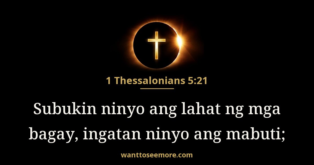 1 Thessalonians 5:21