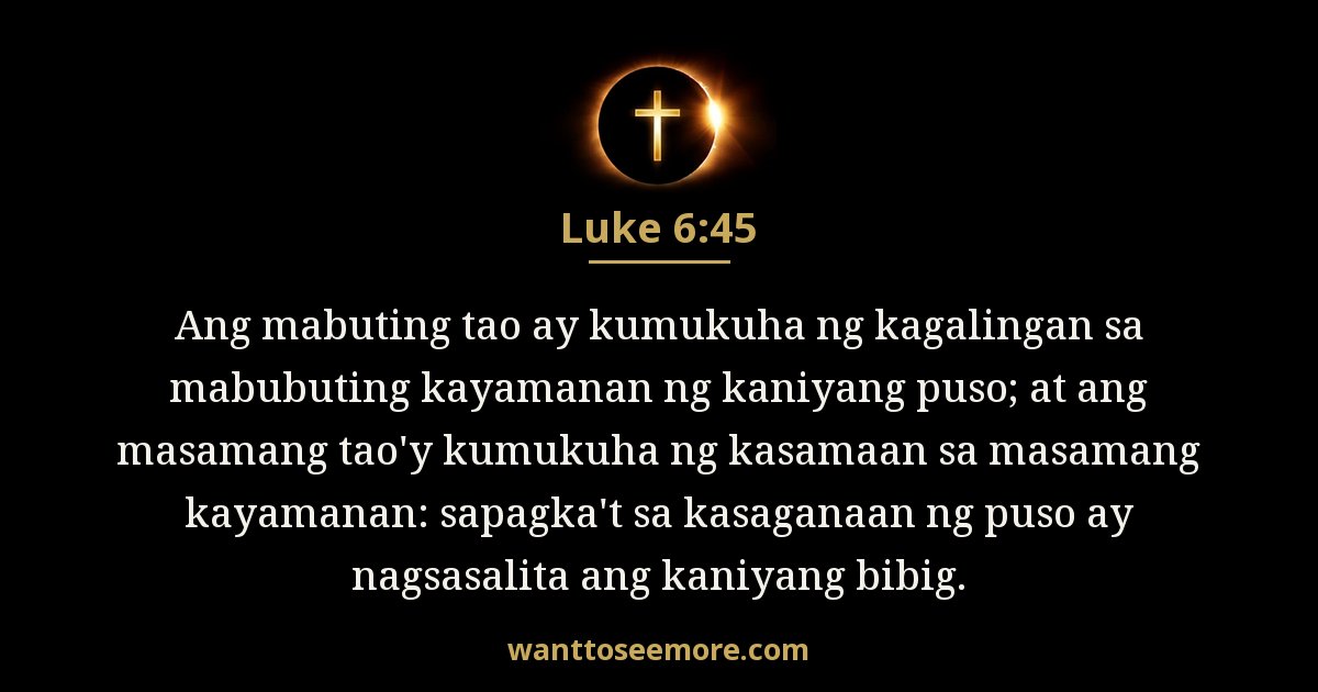 Luke 6:45