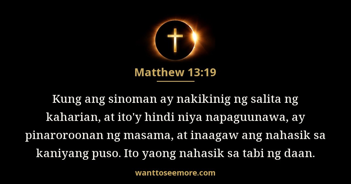 Matthew 13:19