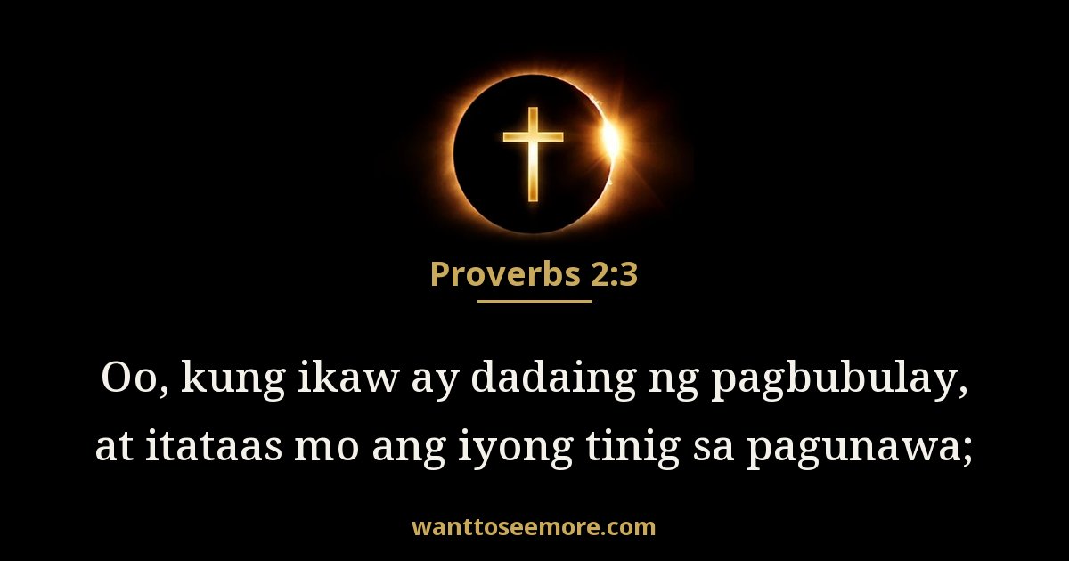 Mga Kawikaan 2:3