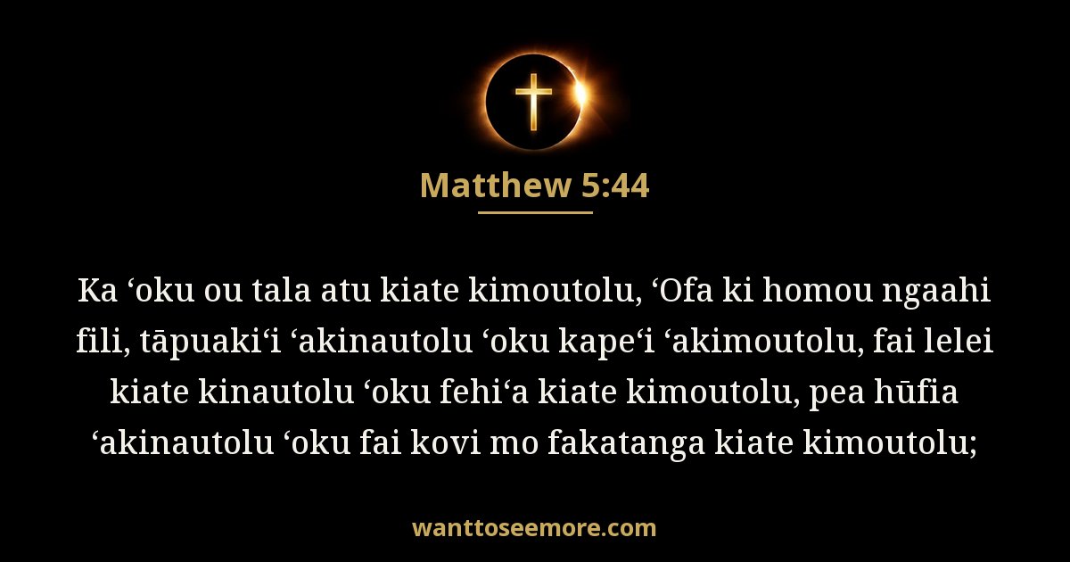Matthew 5:44