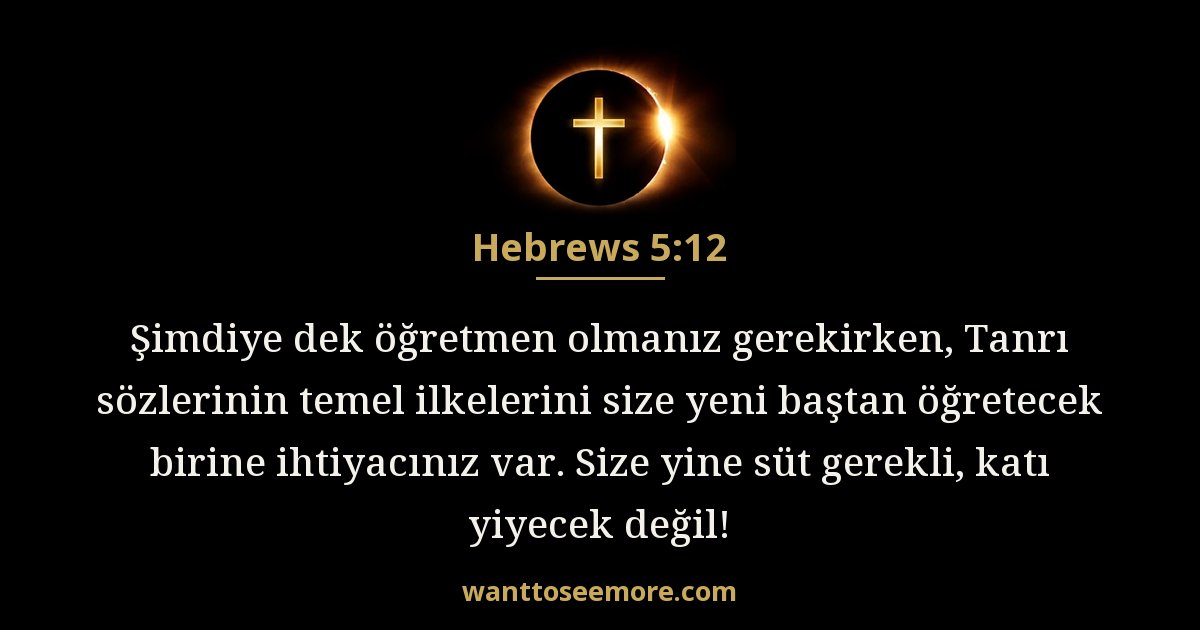 İbraniler 5:12