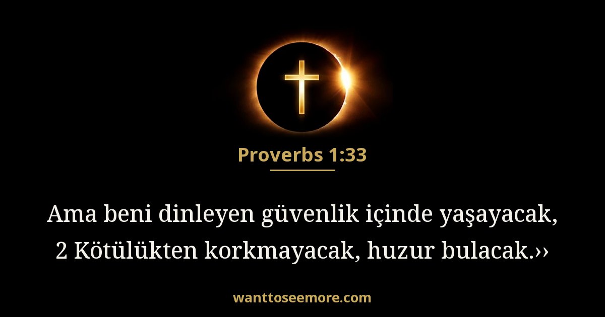 Proverbs 1:33