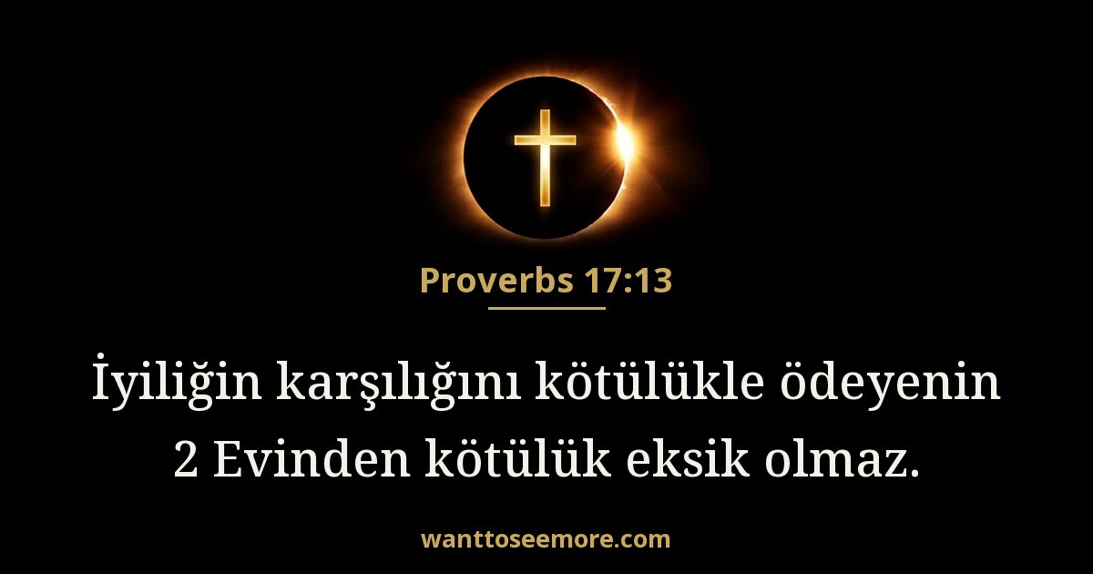 Proverbs 17:13