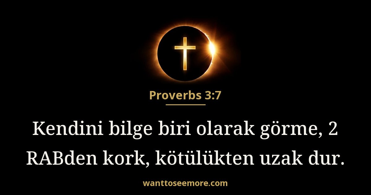 Proverbs 3:7